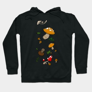 Falling Mushrooms Hoodie